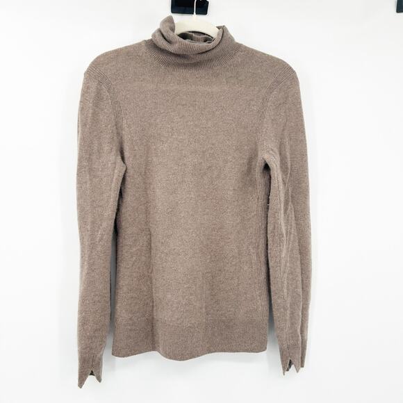 Saks Fifth Avenue Womens Fall Preppy Knit 100% Cashmere Turtleneck Sweater S‎ - Picture 1 of 5